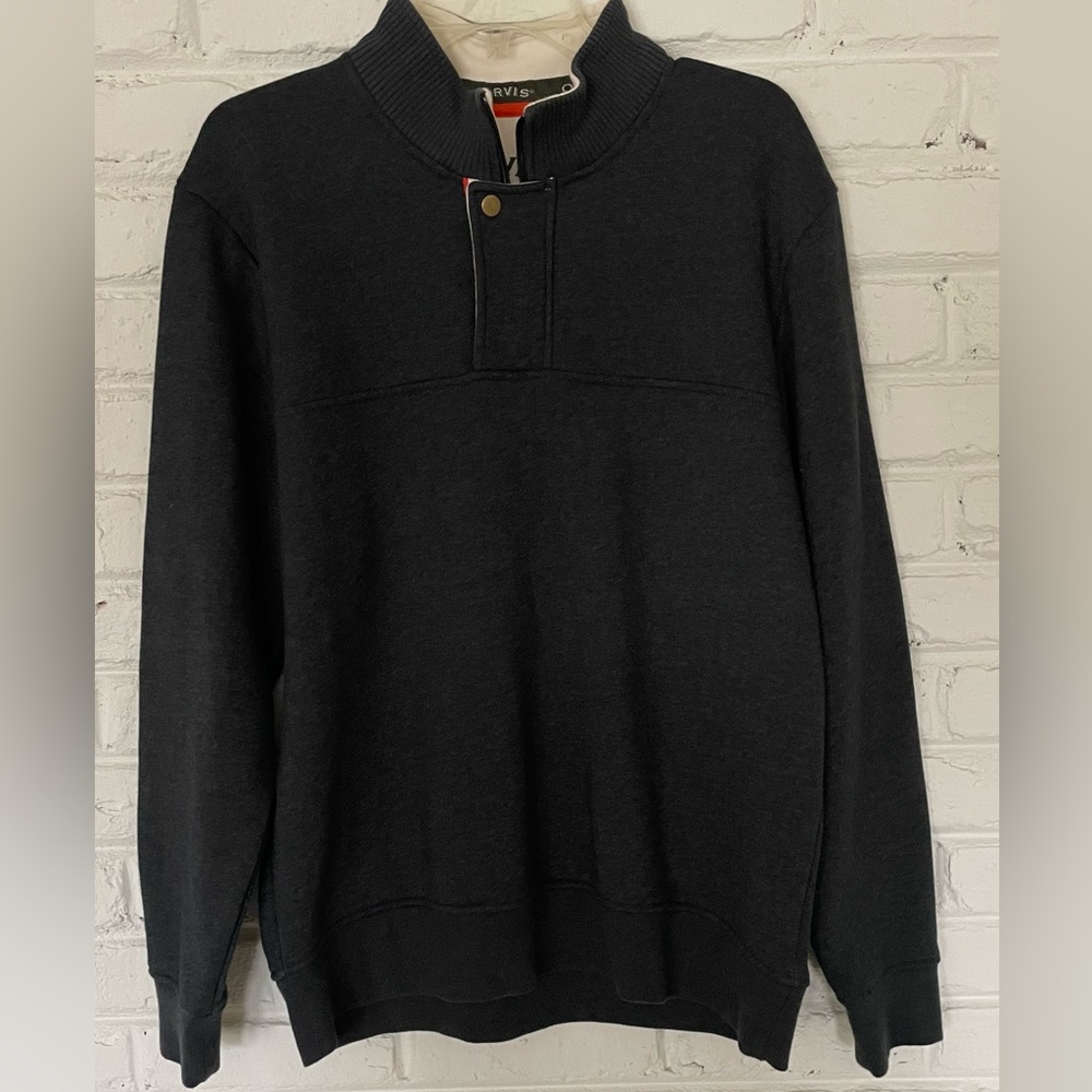 NWOT Medium Orvis Dark Grey Pullover
